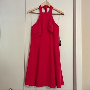 NWT bebe Hot Pink Halter Dress